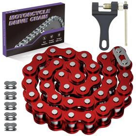 Co-lt420-rd-32l Yoxufa Red Drive Chain 32 Links 420 For Kt196 Ck196 196cc Hs200gk Rtk200 Go Kart