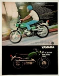 Yamaha 250 Street Scrambler DS6-C Vintage Motorcycle Magazine Ad Early 1970S. Fixed Price $15.00.