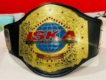 New Iska International Karata Wrestling Championship Boxing Belt Replica. Fixed Price $129.00.