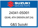 Suzuki Oem Part 24341-05D01 Gear 4TH Driven (NT:24). Fixed Price $130.23.
