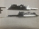 Vintage Antique Oem Harley Davidson Front Fender,tour Pack Emblem, Set Of (2). Fixed Price $99.95.
