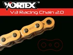 Vortex RX3-520 Pitch High Performance X-ring Chain Gold 120 Links Kawasaki. Fixed Price $242.21.