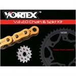 Vortex Sprocket/chain Kit Gold With Steel Rear CKG6457. Fixed Price $240.86.