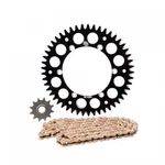 Primary Drive Alloy Kit & Gold Plated Mx Race Chain Black Rear Sprocket. Fixed Price $126.09.