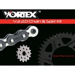 Vortex Sprocket/chain Kit Black With Aluminum Rear CK6452. Fixed Price $304.43.