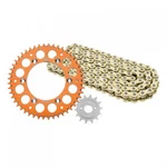 Primary Drive Alloy Kit & Gold X-ring Chain Orange 102-228-0262. Fixed Price $145.05.
