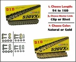 D.i.d Did 520 VX3 Xring Motorcycle Drive Chain Gold Natural With Master Link. Fixed Price $139.40.