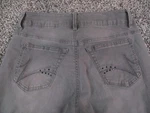 Riders By Lee Jeans Womens Gray Mid Rise Straight Studded Stretch Denim 26X30. Fixed Price $17.49.