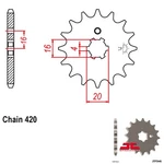 Sprockets Front Yamaha BW80 S/t/u 86-88 JTF546.15. Fixed Price $11.17.