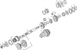 Andrews Mainshaft For 4-SPEED Big Twin 204280. Fixed Price $204.62.