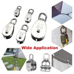 Stainless Steel Swivel Heavy Duty Single Double Pulley Block Wire Rope. Fixed Price $10.60.