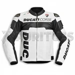 New Ducati Corse C5 Racing Leather Jacket Motorcycle Biker Protective Gear White. Fixed Price $167.99.