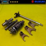 Genuine Oem 01-04 Suzuki GSX-R1000 Gear Change Drum Shifter Forks Shafts. Fixed Price $42.50.