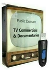 Over 2000 Public Domain Classic Tv Commercials Usb Drive +bonus Documentaries. Fixed Price $119.00.