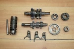 1984 Kawasaki Transmission Gears & Shift Drum Forks 13127-1105. Fixed Price $79.99.