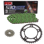 Chainset Honda Cbr 1100 Xx 97-08 Rk Mm 530 Gxw Green Open 17/44. Fixed Price $240.26.