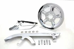 Chrome Belt Guard And Pulley Cover Kit For Harley Davidson By V-twin. Fixed Price $207.42.