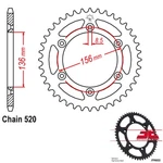 Sprockets JTR822.51 51T Steel Rear. Fixed Price $37.17.
