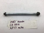 Oem 1987 Honda Elite Ch 150 Front Axle Shaft And Nut 44301-GG2-000. Fixed Price $12.99.