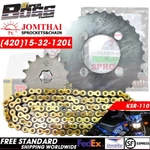 Jt Front + Rear Sprocket, Did Chain For Ksr, New KSR-110 420-15-32-120L. Fixed Price $120.00.