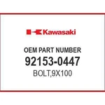 Kawasaki BOLT,9X100 92153-0447 Oem New. Fixed Price $6.70.