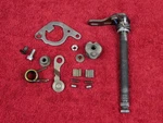 Transmission Gear Change Shift Shaft & Complete Ratchet Assy. 11-15 KX450F. Fixed Price $49.00.