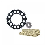Primary Drive Alloy Kit & Gold X-ring Chain Black Rear Sprocket 1021390267. Fixed Price $139.51.