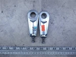 1982 Honda CB750SC Nighthawk H1470-2) Left Right Rear Wheel Chain Adjuster Set. Fixed Price $25.30.