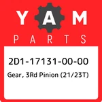 2D1-17131-00-00 Yamaha Gear, 3RD Pinion (21/23T) 2D1171310000, New Genuine Oem. Fixed Price $225.97.
