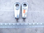 1982 Honda CB750SC Nighthawk H2028) Left Right Rear Wheel Chain Adjuster Set. Fixed Price $25.30.