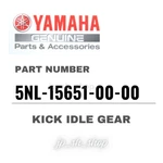 Yamaha Genuine Oem Parts Kick Idle Gear 5NL-15651-00-00 For WR250F. Fixed Price $75.85.