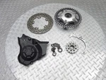2010 09-10 Aprilia RSV4R Front Rear Sprocket Gear Hub Cover Final Drive Lot. Fixed Price $74.39.