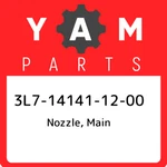 3L7-14141-12-00 Yamaha Nozzle, Main 3L7141411200, New Genuine Oem Part. Fixed Price $36.44.