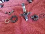 1997 87-07 Honda CR125R Kick Starter Shaft Spindle Gear Complete Assembly. Fixed Price $49.98.