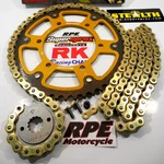 2009-2016 Suzuki GSXR1000 Supersprox Qa Rk Zxw Gold 530 Chain And Sprockets Kit. Fixed Price $349.95.