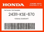 Honda Genuine Drum, Gearshift 24311-KSE-670. Fixed Price $70.48.