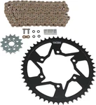 Vortex V3 Hfrs Chain/sprocket Kit With Steel Rear Gold 15/50T 520SX3-116 CKG6317. Fixed Price $226.06.