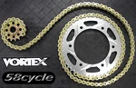 09-11 Gsxr 1000 520 Vortex Sprocket / Gold Rk Max Chain Kit 2009 2010 2011. Fixed Price $265.00.