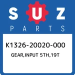 K1326-20020-000 Suzuki Gear,input 5TH,19T K132620020000, New Genuine Oem Part. Fixed Price $106.25.
