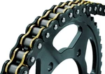 Bikemaster 525X120 Bmzr Z-ring Chain Black/gold Max 1300CC 197413. Fixed Price $197.99.