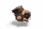 1973 Kawasaki Engine Motor Cylinder Cases Gears Triple *2607A. Fixed Price $2379.99.