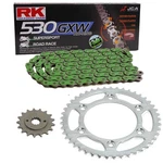 Chainset Kawasaki Zzr 1100 93-94 Rk Mm 530 Gxw Green Open 17/45. Fixed Price $232.95.