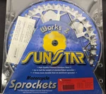 Sunstar 5-355952 Works Triplestar Aluminum Rear Sprocket, 52T Chrome. Fixed Price $45.00.