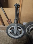 1979 Honda Front Forks Legs Triple Tree Clamp Suspension. Fixed Price $200.00.