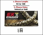 Ek 530 SRX2 Xring Motorcycle Drive Chain Natural Gold W/ Screw Master Link. Fixed Price $154.80.