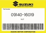 Suzuki Genuine Nut 09140-16019. Fixed Price $5.34.