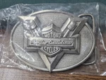 Vintage 1983 Harley Davidson Motor Cycles V-twin Logo Belt Buckle New Sealed. Fixed Price $24.99.