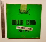 Tsubaki Roller Chain No. 25 Stainless Steal 10 Foot 480 Links. Fixed Price $150.00.