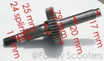 150CC GY6 157QMJ Atv Engine (reverse Inside)transmission Shaft Final Gear 07257. Fixed Price $52.94.