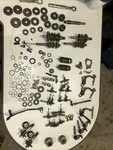 Yamaha YZ100 Parts Lot Transmission Gears Kicker Shaft Shift Fork Drum. Fixed Price $200.00.